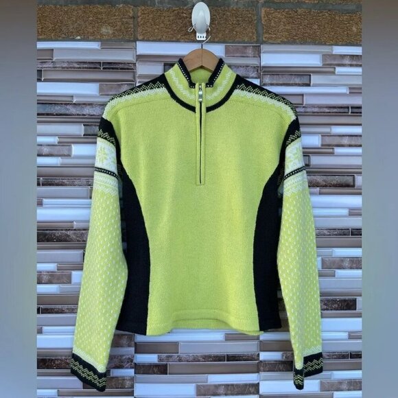 Obermeyer Half Zip vintage sweater Large - Picture 1 of 10